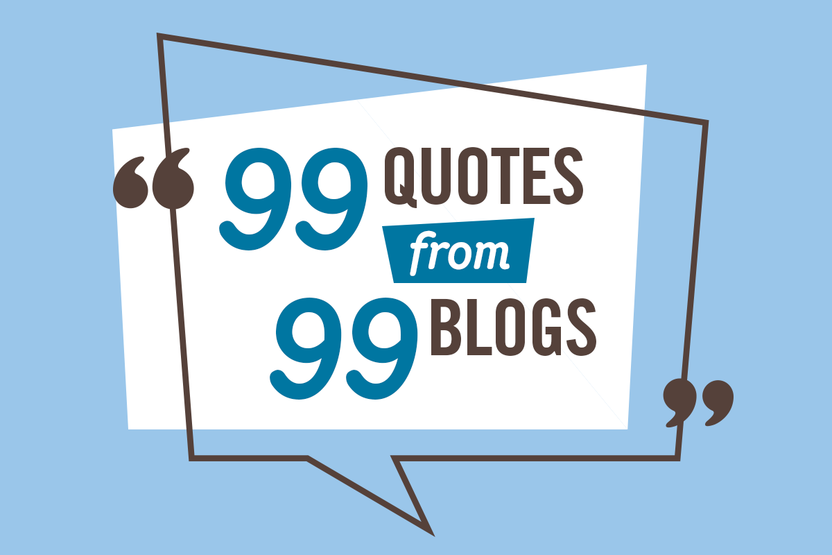 99 Quotes from 99 Blogs Illustration