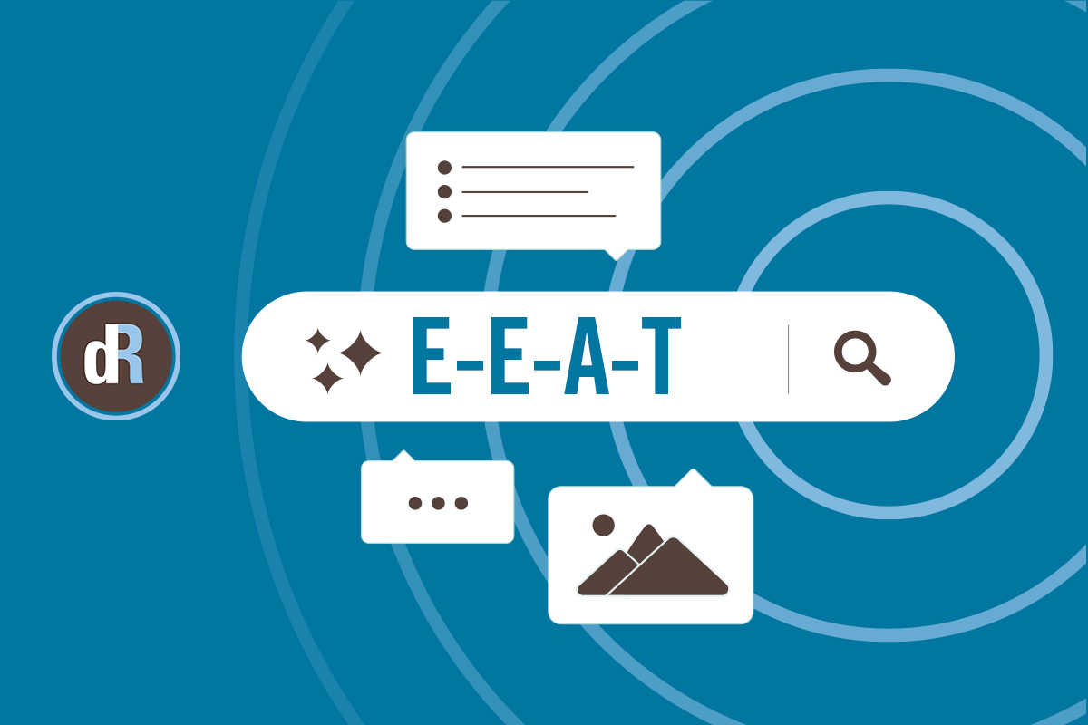 E-E-A-T search box graphic