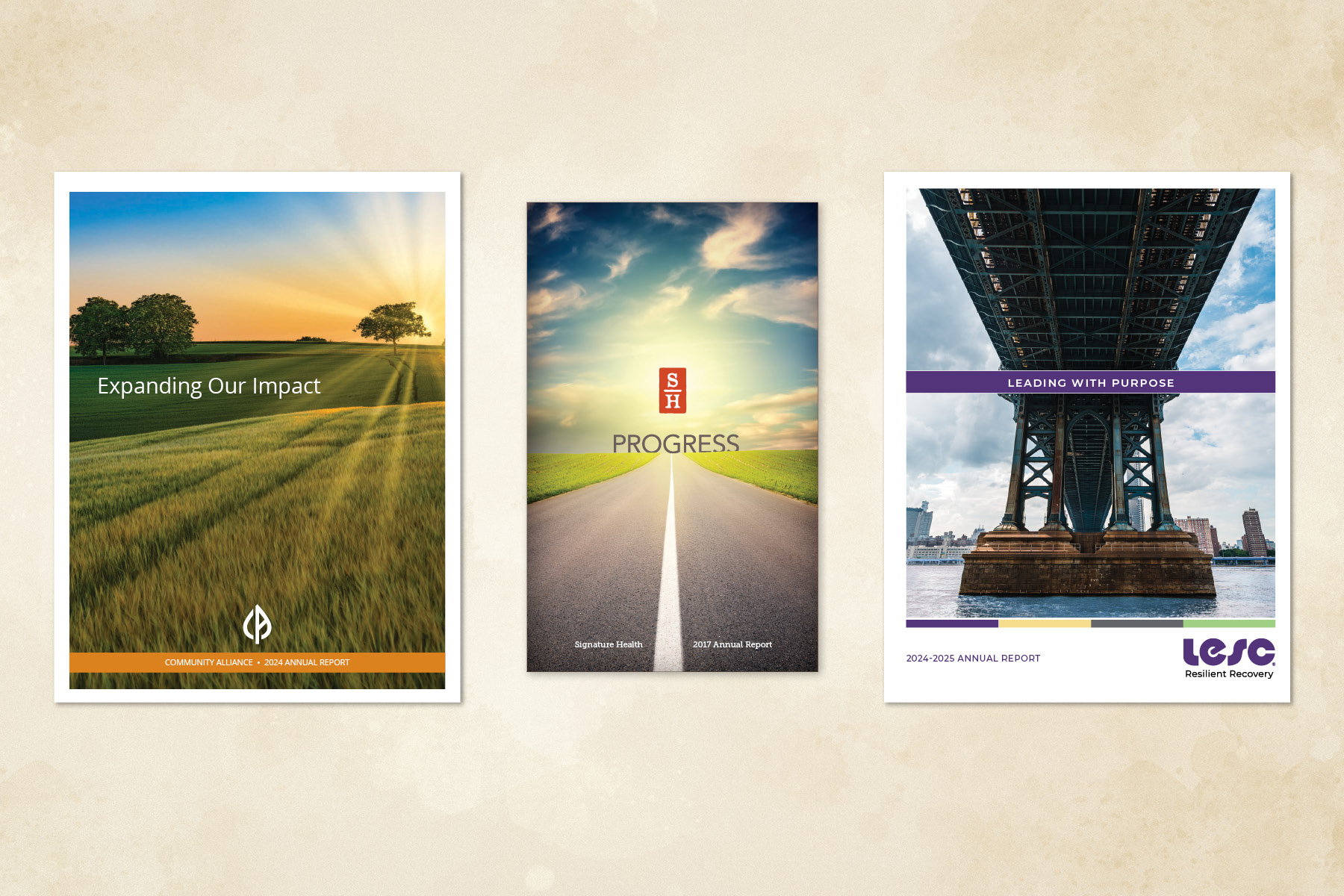 Annual report cover designs
